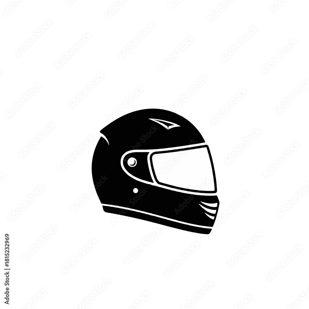 Fototapeta premium Motorcycle Helmet Icon