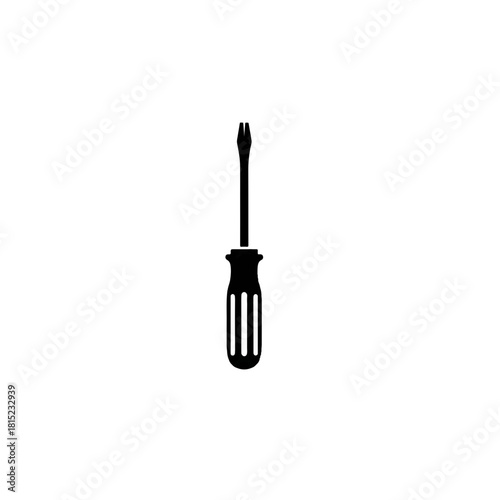 Basic Flat Tip Screwdriver Repair Tool Pictogram
