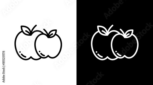 Apple White Icon Set Design