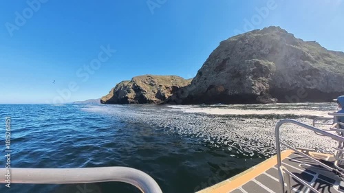 Floating in Cove toward Sea Cave along shore of Channel Islands National Park