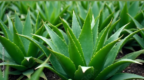 aloe vera plant in garden