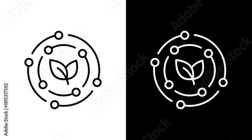 Antioxidant White Icon Set Design