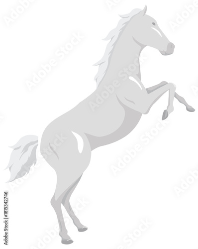 躍動する馬イラスト