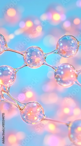 Iridescent Bubbles Constructed in Molecular Structure
