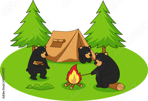 Camping bears