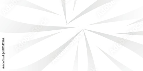 A white abstract background featuring light gray radial lines that create a dynamic sense of speed and focus.