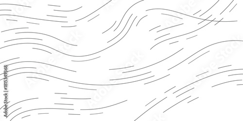 Abstract background with flowing wavy and dashed grey lines on a white surface, creating a sense of movement.