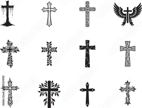 Cross Sign Vector