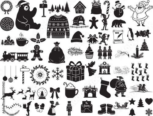 Solid Vector of Christmas Essential Elements