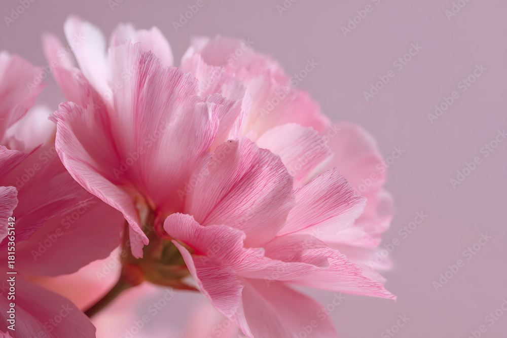 Fototapeta premium Close-up of Soft Pink Petals background.