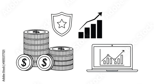 Financial Growth and Security Concept