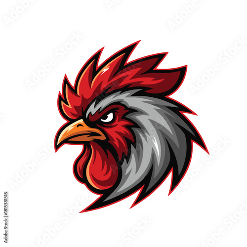 Wallpaper Mural rooster vector illustration Torontodigital.ca