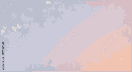 Frosty Window Pane in Wintertime with Gentle Sunset Colors