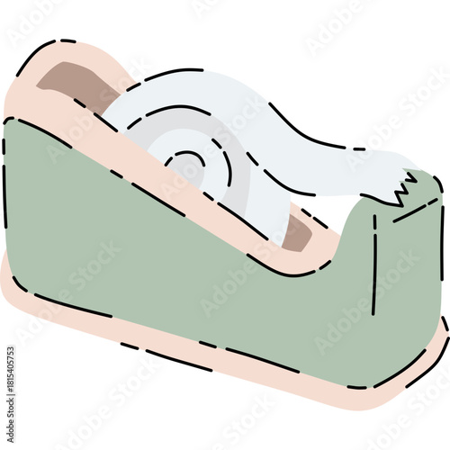 doodle tape dispenser filled style