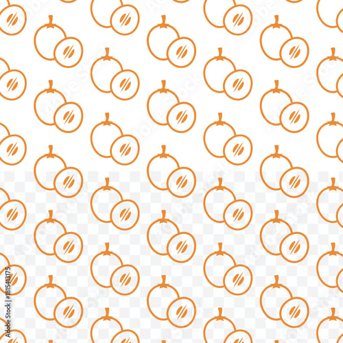 Minimalist Flat Lay Longan Juice Drink Seamless Pattern Food Design