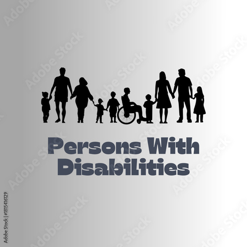 International Day of Persons with Disabilities (IDPD) is celebrated every year on 3 December. to raise awareness of the situation of disabled persons in all aspects of life. Vector illustration