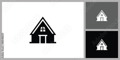 Simple House Silhouette Icon vector design