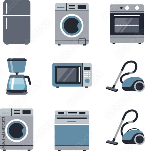 household appliances icons