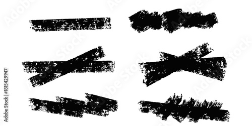 Set Grunge Mark Vector Ideal for adding distressed, rough, or textured elements to backgrounds, borders, overlays, and artistic designs.