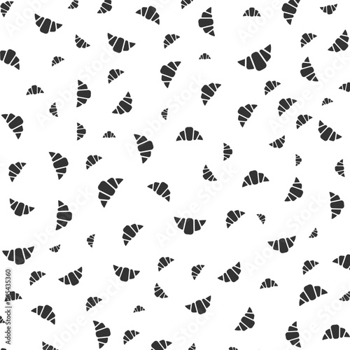 Flat Style Seamless Bread Pattern Background Culinary Delicious Food