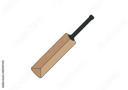 cricket bat isolated on white background. 