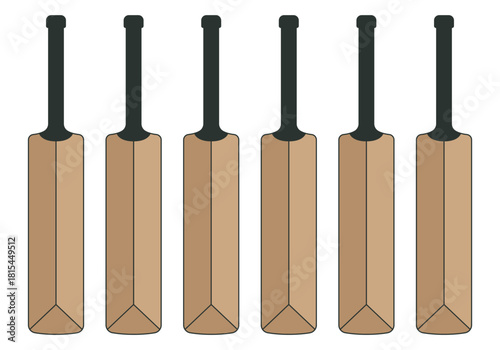 cricket bat isolated on white background. 
