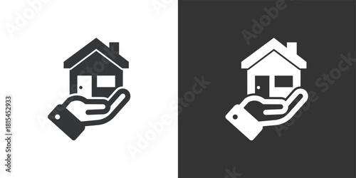Best House Offer icon. Solid glyph series icon