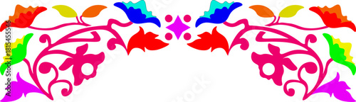 traditional pattern of sumatera. floral pattern