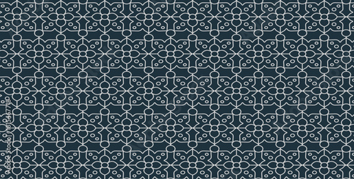 abstract arabic line geometric seamless pattern template 