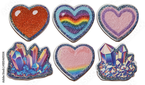 Glittery Crystal Hearts Confections for Valentine's Day Special Edition Artwork