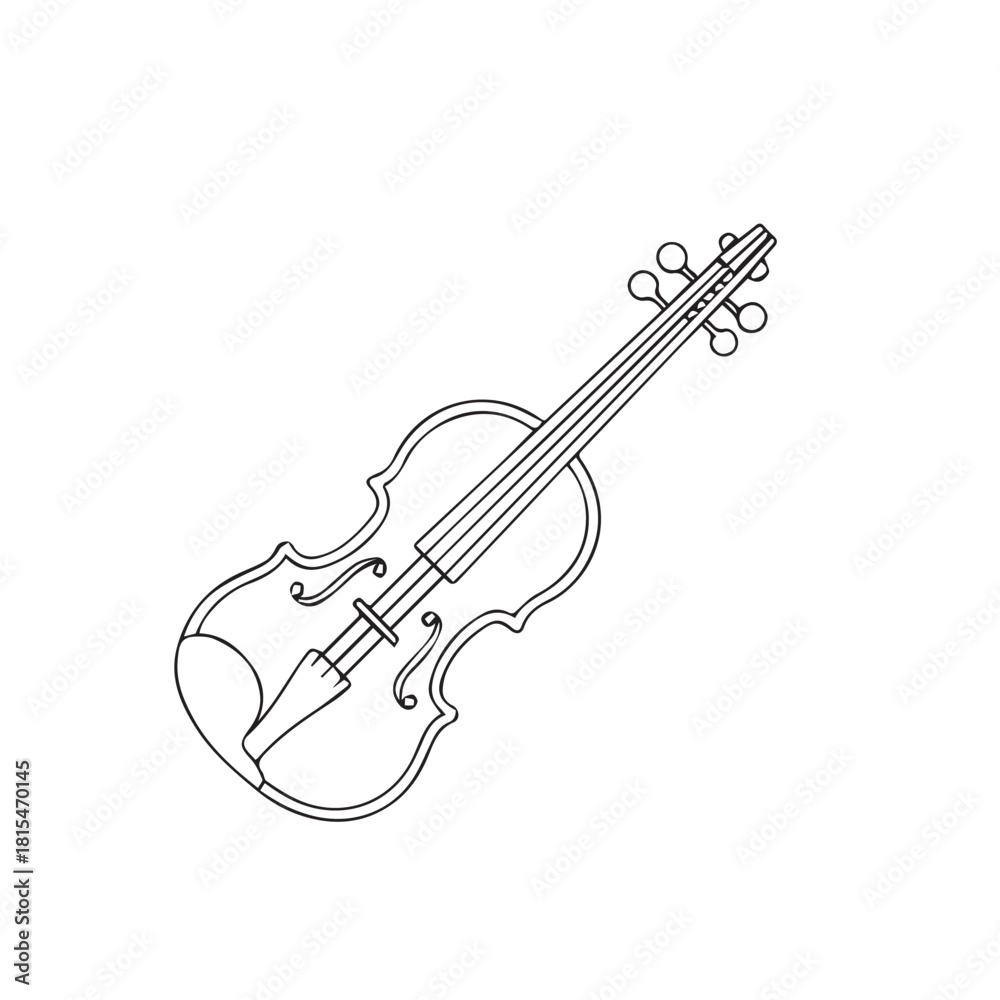 Obraz premium violin isolated on white