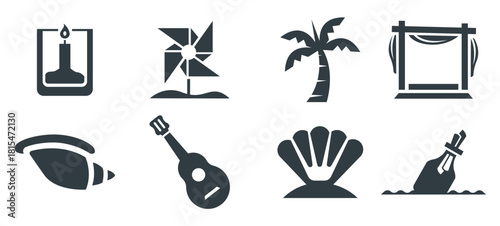 Beach wedding Beach wedding Vector 