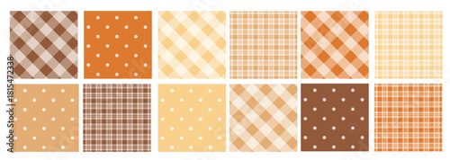  bakery colored plaid seamless backgrounds .