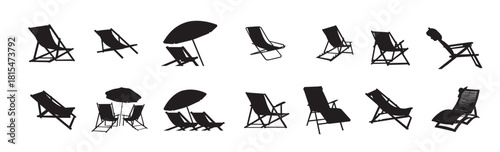 beach chair silhouette
