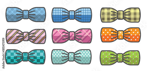 bow vector icons vector illustration