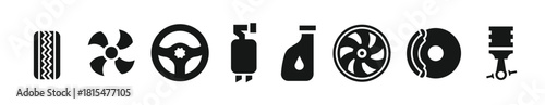car spare part icons