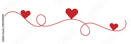 Heart hand drawn. Heart continuous line drawing. Single contour heart for love design. Editable stroke