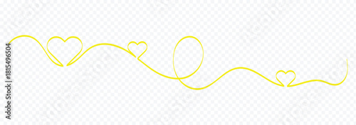 Heart and love swirl divider. Hand drawn sketch doodle style. Line scribble heart thread vector illustration. Love and wedding concept. Heart icon hand drawn Heart continuous red line drawing one line