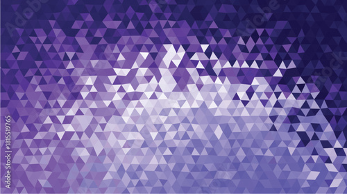 Abstract Purple Low Poly Background - Geometric Crystal Texture