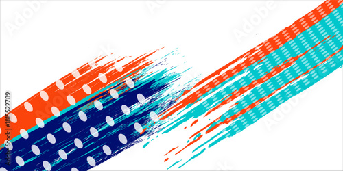 Colorful silhouette style design, grunge. Design concept to celebrate national sports day of badminton and basketball. Sports