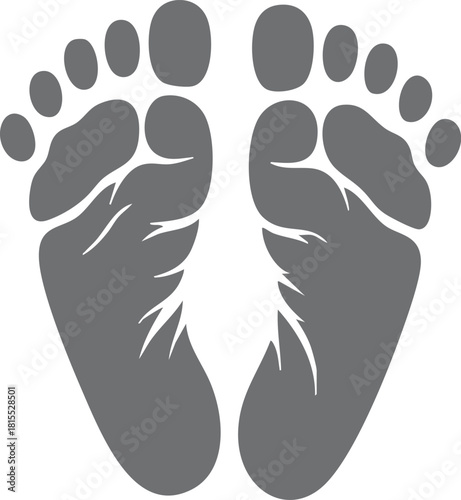 foot prints vector