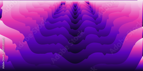Vibrant 3D color gradation abstract background featuring smooth purple pink gradient tones creating modern dynamic visual atmosphere for creative digital design projects