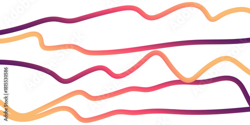 Abstract colorful wavy lines forming smooth curve gradient flow pattern background ideal for vibrant creative digital artwork and modern graphic projects