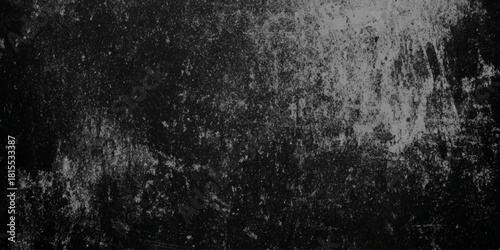 A dark and dramatic abstract background featuring a deeply distressed and heavily textured surface for mystery genres, industrial design.