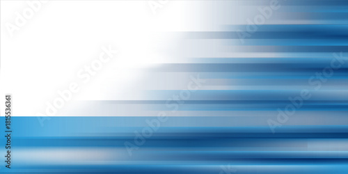 Blue and white high speed lines. Fast lines background. Dynamic motion light trails. Vector Illustration.