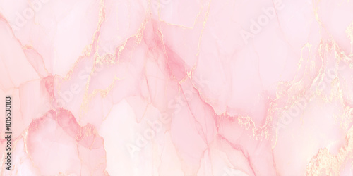 soft blush pink and gold glitter marbled texture abstract background luxury alcohol ink fluid art with stunning sparkling gold glitter lines and veins.