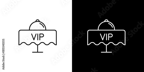 VIP Table Setting Icon - Elegant Dining Experience for Special Guests