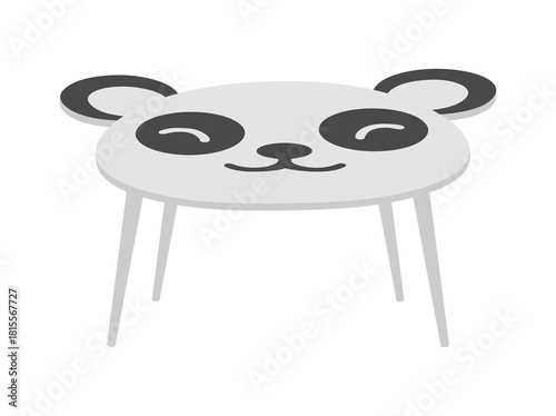 Cute Animal Shape Desk Illustration

