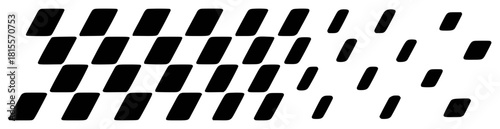 Black and White Diamond Pattern Fading Outward