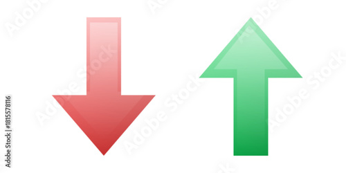 Up and down arrows,Gradient Up and Down Indicators